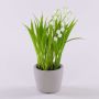 Künstliche Blume Maiglöckchen NOMTHA im Zementtopf, weiß, 20cm