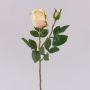 Rose künstlich BARIADY, creme-aprikose, 35cm, Ø5,5cm