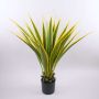 Kunst Agave furcraea gigantea CHERIE, grün-gelb, 120cm