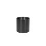 Edelstahl Pflanztopf ALVARO mit Rollen, anthrazit, 41,5cm, Ø40cm