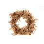 Naturdeko Habichtfedern Kranz MEDANA, natur, Ø25cm