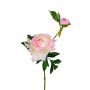 Künstlicher Zweig Pfingstrose ALINAMA, creme-rosa, 55cm