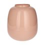 Glas Blumenvase CAYDENCE, hellrosa-milchglas, 25,3cm, Ø22,2cm