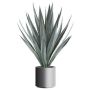 Kunst Sukkulente Agave tequilana BRINK im Dekotopf, grün-grau, 110cm