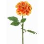 Künstliche Dahlie TINKALA, orange-gelb, 60cm, Ø12cm