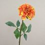 Künstliche Dahlie TINKALA, orange-gelb, 60cm, Ø12cm