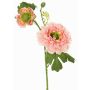 Künstlicher Zweig Ranunkel SAGARA, rosa-grün, 45cm, Ø5-9cm