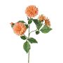 Dekozweig Dahlie künstlich QUINKA, pfirsich, 70cm