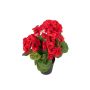 Kunstblume Geranie ELISABETTA im Dekotopf, rot, 35cm