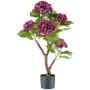 Deko Blume Hortensie ZOLFI auf Stamm, violett, 85cm