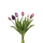 Künstlicher Tulpenstrauß Mix LONA, rosa-lila, 40cm