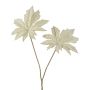 Künstlicher Aralia Zweig JOMLER, creme-grau, 50cm