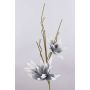 Kunstblumenzweig Lilie Kunststoffschaum MADEA, grau, 105cm, Ø20-30cm