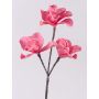 Kunststoffschaum Zweig Magnolie VERONA, pink, 40cm, Ø10-14cm