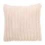 Weiches Kissen ALMONA mit Streifen, creme, 45x45cm