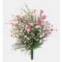 Kunstblume Schleierkraut Busch JARMIN auf Steckstab, crossdoor, rosa-pink, 45cm