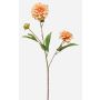 Kunstzweig Dahlie CEVAST, pfirsich, 70cm, Ø7-8cm