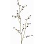 Künstlicher Zweig Stirlingia latifolia COLLAN, schwarz-weiß, 75cm, Ø1cm