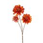 Dekozweig Zinnie BELSIER, orange, 90cm