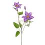 Kunstblumenzweig Waldrebe DORAN, lila, 75cm, Ø11-13cm