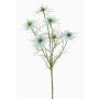 Künstlicher Schwarzkümmel Zweig SEVIN, hellblau-grün, 65cm, Ø6-7cm