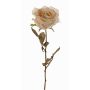 Künstliche Rose NAJMA, Trockenoptik, creme-rosa, 65cm, Ø10cm