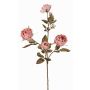 Künstlicher Rosen Zweig SITARA, Trockenoptik, altrosa, 75cm, Ø5-8cm