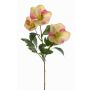 Künstliche Christrose AKRAB, grün-pink, 45cm, Ø5-8cm