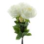 Kunstblumen Pfingstrosen Bund DUDIL, weiß, 50cm