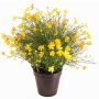 Dekoblume Fleißiges Lieschen GISINDA im Dekotopf, gelb-orange, 40cm