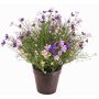 Dekoblume Fleißiges Lieschen GISINDA im Dekotopf, lila-flieder, 40cm