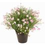 Dekoblume Fleißiges Lieschen GISINDA im Dekotopf, rosa-creme, 40cm