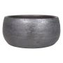 Deko Schale aus Keramik AGAPE mit Maserung, schwarz, 14cm, Ø28cm