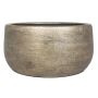 Deko Schale aus Keramik AGAPE mit Maserung, gold, 15cm, Ø33cm
