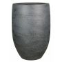Vase aus Keramik KALEVA, Maserung, anthrazit, 50cm, Ø32cm