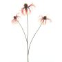 Künstlicher Zweig Sonnenhut GABISIELA mit Blüten, orange, 65cm