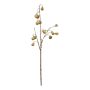 Künstlicher Zweig Eukalyptus TYVORIA, Früchte, gold, 80cm