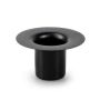 Metall Kerzenhalter DERFYA, schwarz, 2,5cm, Ø5cm
