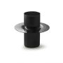 Metall Kerzenhalter DERFYA, schwarz, 5cm, Ø5cm