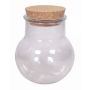 Vorrats Glas Dose WINDA mit Korken, klar, 13,5cm, Ø13cm