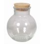 Vorrats Glas Dose WINDA mit Korken, klar, 17cm, Ø15cm