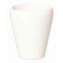 Konische Vase für Orchideen NAZARABAD, Keramik, creme, 17cm, Ø14cm