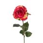 Künstliche Blume Rose FELLIAN, rot-creme, 65cm