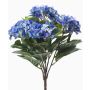 Kunstblume Hortensie LAIDA auf Steckstab, blau, 35cm