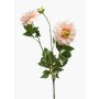 Dekoblume Dahlie NAXOS mit Blüten, rosa-grün, 70cm, Ø10-11cm