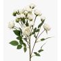 Kunstblume Rosenzweig TOSSA, weiß, 60cm, Ø1-4cm