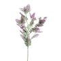 Kunstzweig Weißfilziges Greiskraut FRESNO, grün-lila, 80cm