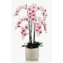 Kunstorchidee Phalaenopsis CECILE, Keramiktopf, rosa-pink, 100cm
