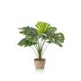 Fake Philodendron Monstera Deliciosa BRITI, Terracotta Topf, 60cm