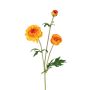 Dekozweig Ranunkel RETIANNE, orange, 65cm
